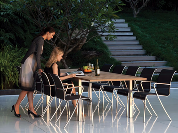 TABOELA - Extending rectangular teak garden table by Royal Botania - view 3